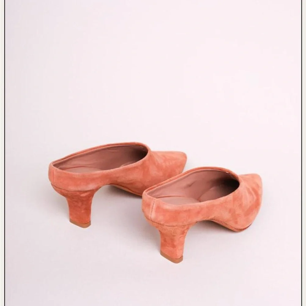 Rachel Comey Peach Suede Alder Mules Pumps - Picture 5 of 14